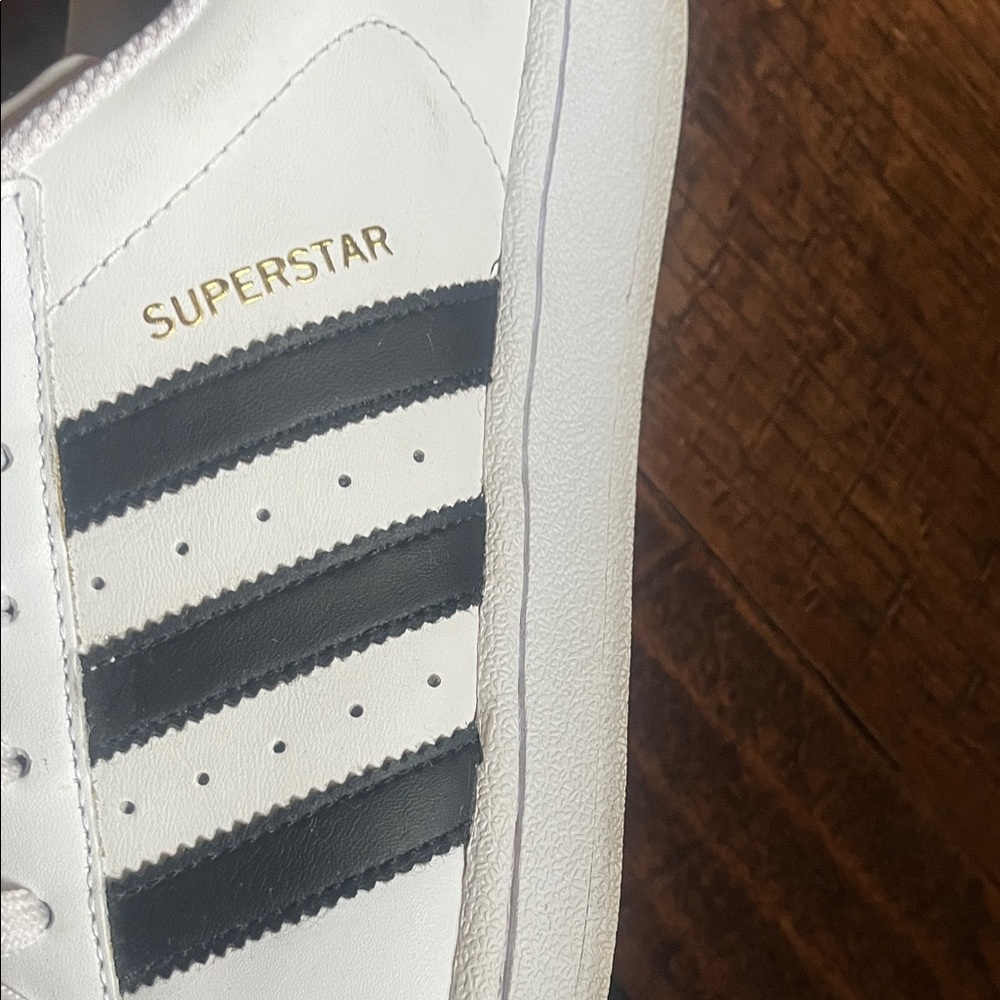 Adidas White and Black Superstar Shoes Shell Toes Adidas - Picture 7 of 7
